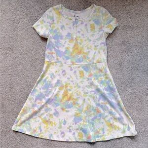 Girls size M tie dye cotton dress by art class 🎨